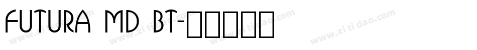 Futura Md BT字体转换